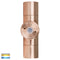 HV1015T-HV1017T - Tivah Solid Copper TRI Colour Up & Down Wall Pillar Lights- Havit Lighting