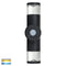 HV1089T-BLK-240V - Highlite Black TRI Colour Up & Down Wall Pillar Lights- Havit Lighting