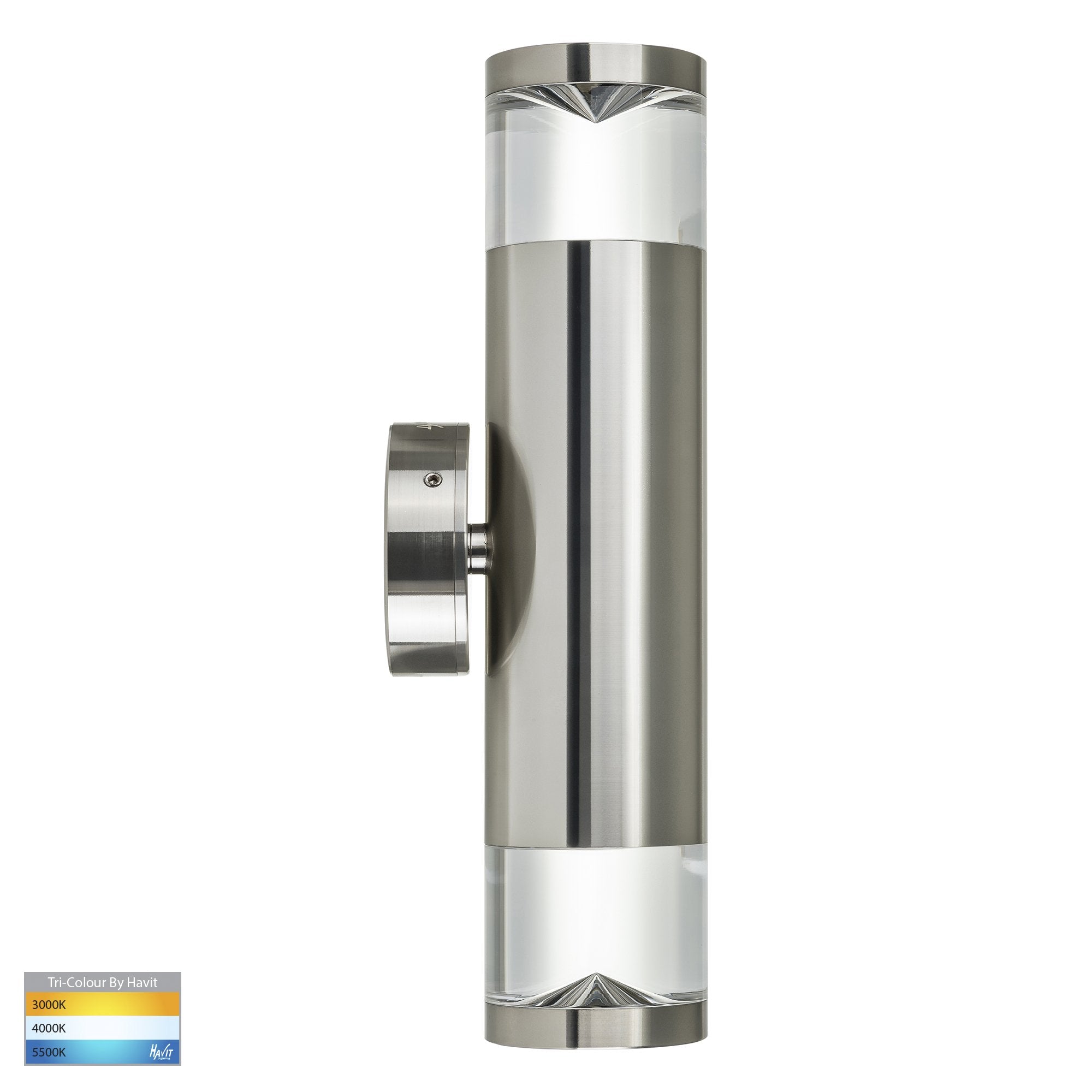 Havit Highlite Up & Down Pillar Exterior Wall Lights Tri - Aluminium 2x5W 240V IP65 - HV1089T-TTM -Havit Lighting