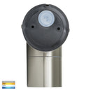Fortis Stainless Steel TRI Colour Fixed Down LED Wall Pillar Light HV1172T - Eco Smart Lighting