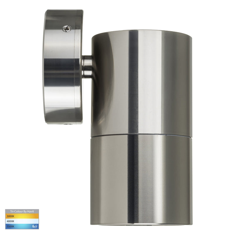 HV1185T-HV1187T - Tivah Titanium Aluminum TRI Colour Fixed Down Wall Pillar Lights- Havit Lighting