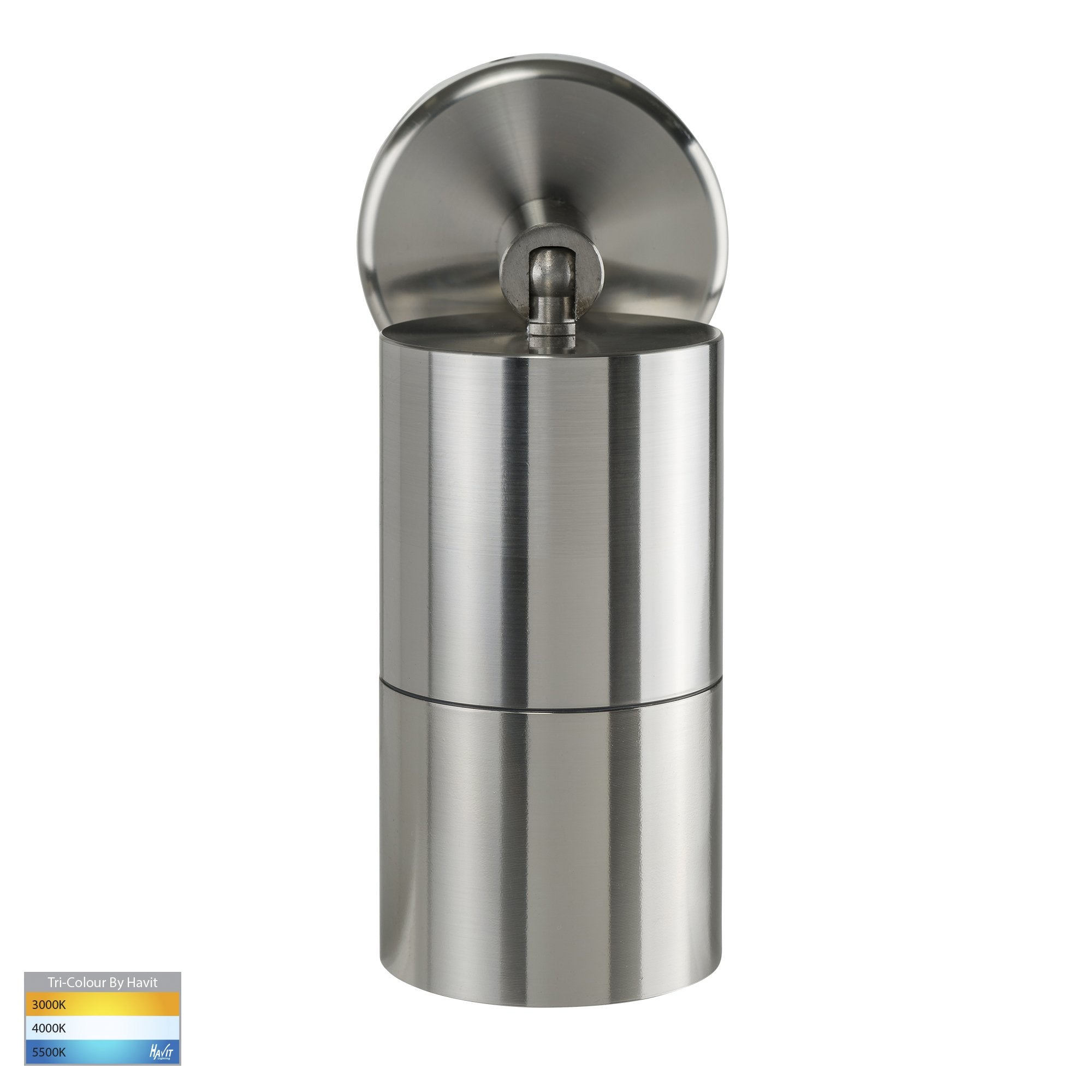 Havit Tivah Single Adjustable Pillar Exterior Wall Lights Tri - 316 Stainless Steel Marine Grade 3/5/7W 240V IP65 - HV1205T-HV1207T -Havit Lighting