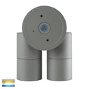 Havit Tivah Double Adjustable Pillar Exterior Wall Lights Tri - Silver 2x3/5/7W 240V IP65 - HV1345T-HV1347T- Havit Lighting