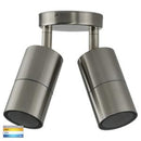 Havit Fortis Double Adjustable Pillar Exterior Wall Lights Tri - Stainless Steel 2W 240V IP54 - HV1372T - Havit Lighting