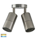 Havit Tivah Double Adjustable Pillar Exterior Wall Lights Tri - Titanium 2x3/5/7W 240V IP65 - HV1385T-HV1387T - Havit Lighting