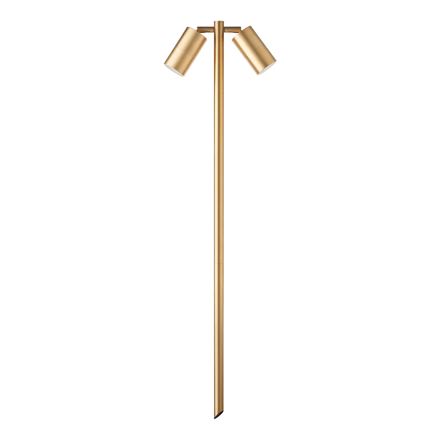 Havit Tivah Double Adjustable Garden Spike Light Tri- Solid Brass 2x5W 12V IP65 - HV1405T-BR