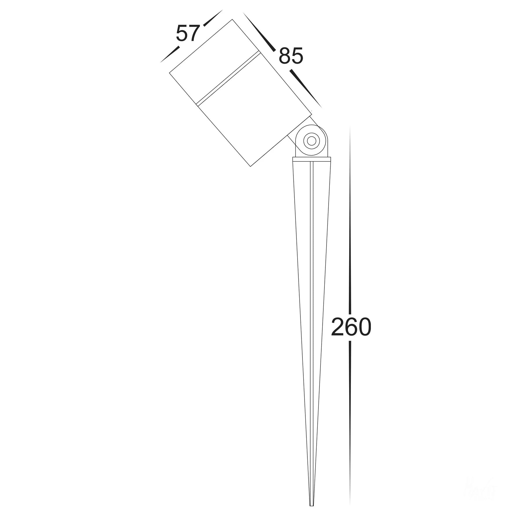 Havit Oasis Garden Spike Light Tri - Black 7W 12V IP65 - HV1429T-7W - Havit Lighting
