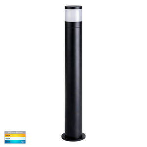 Havit Highlite LED Bollards Tri- Black 12W 12/240V IP65 - HV1622T-BLK-240V, HV1622T-BLK-12V