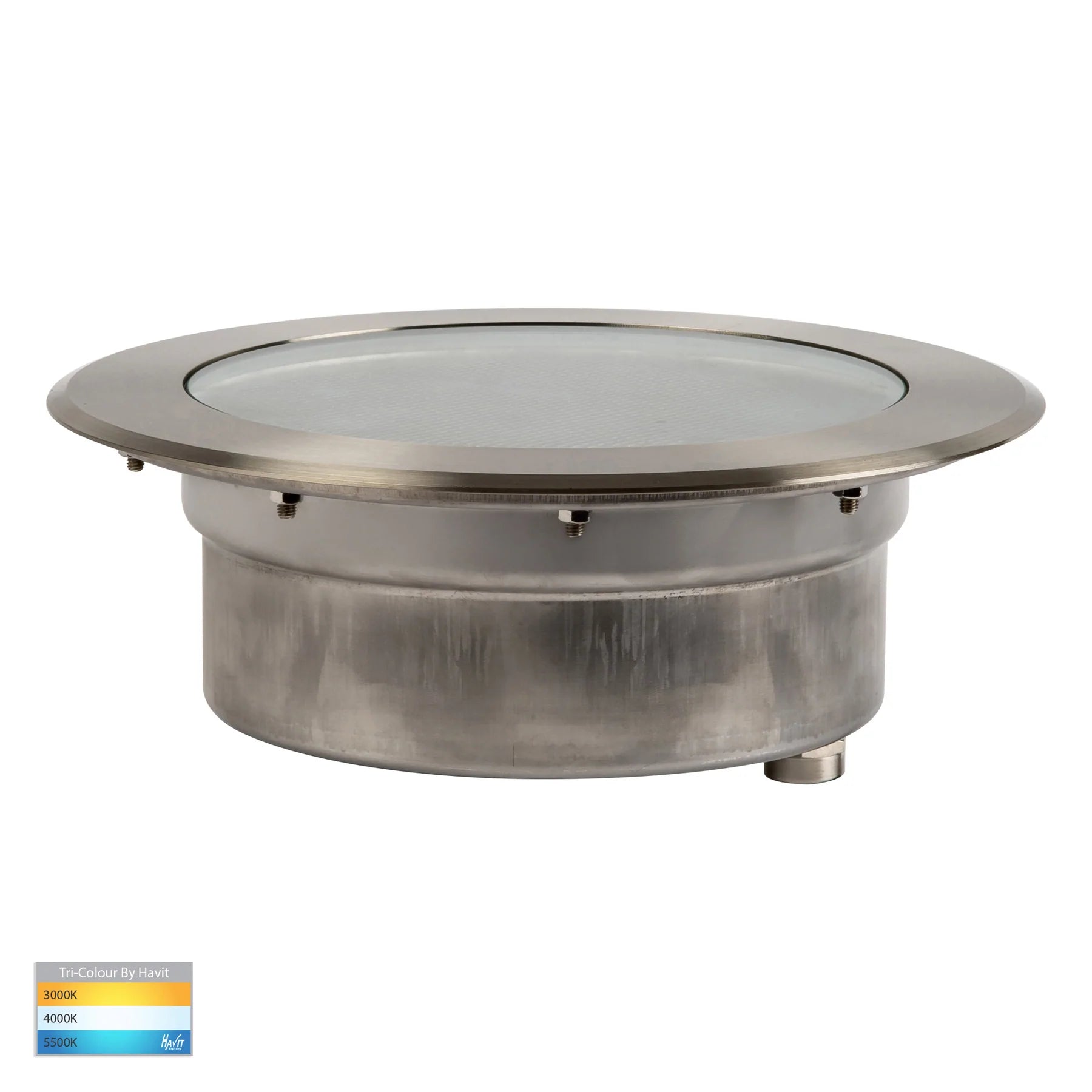 Havit Split 60° Beam Angle Inground Garden Step and Up Lights Tri - 316 Stainless Steel 18W 12V IP67 - HV1845T- Havit Lighting