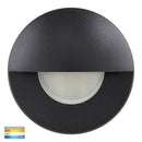 HV19012T-BLK - Ollo Black TRI Colour LED Step Light With Eyelid- Havit Lighting