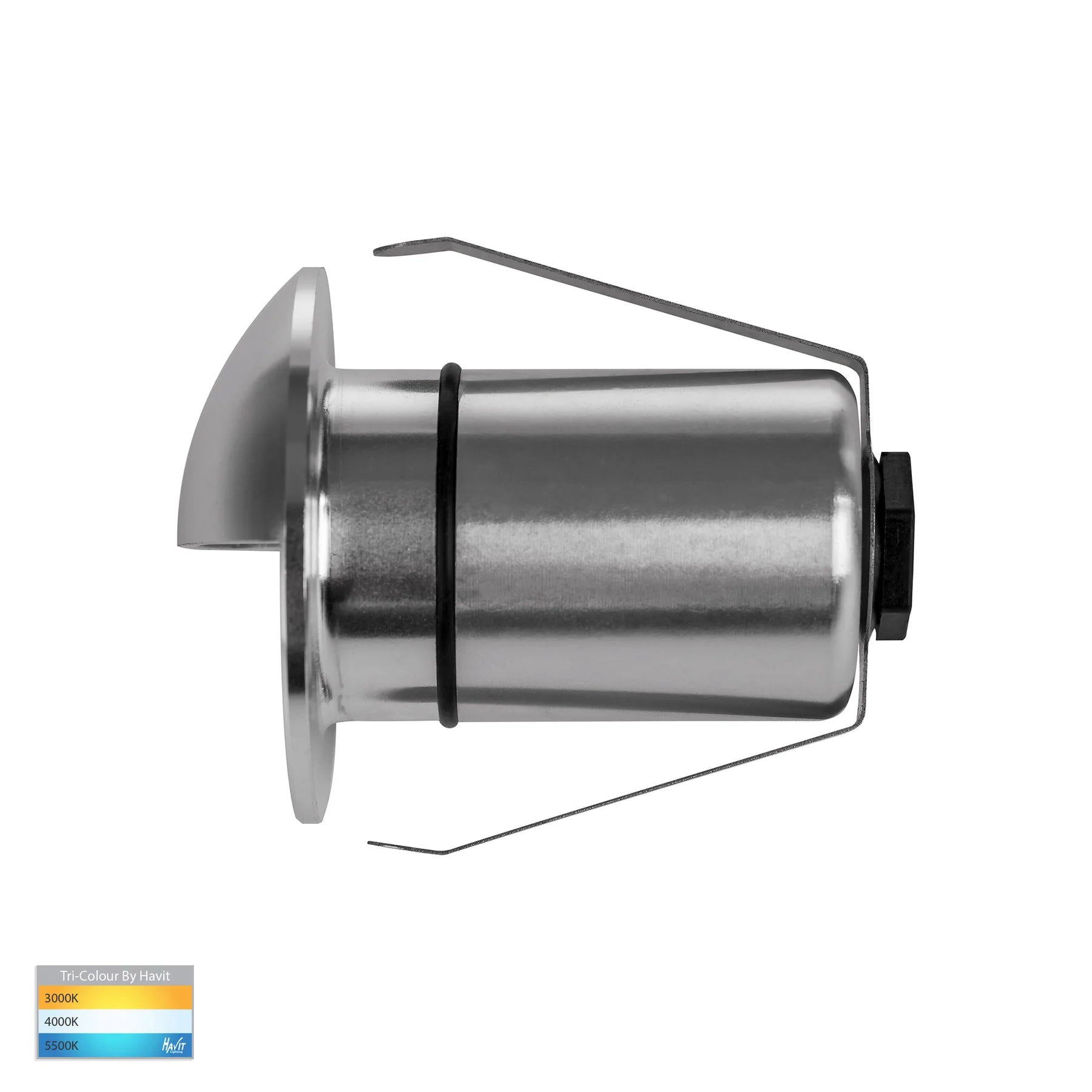 Havit Elite with Eyelid Garden Step and Up Lights Tri - Silver 3W 12V IP65 - HV2883T-SLV-12V - Havit Lighting