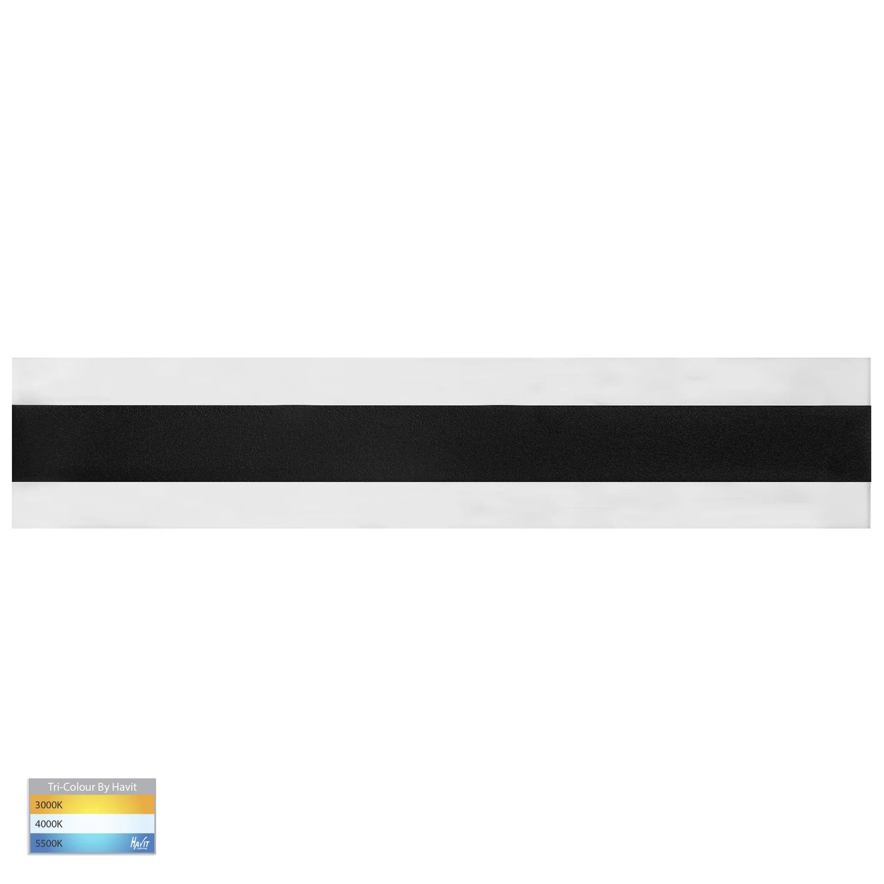 Havit Barline 600mm Exterior Wall Lights Tri- Black 9W-18W 240V/24V IP65- HV3582T-BLK
