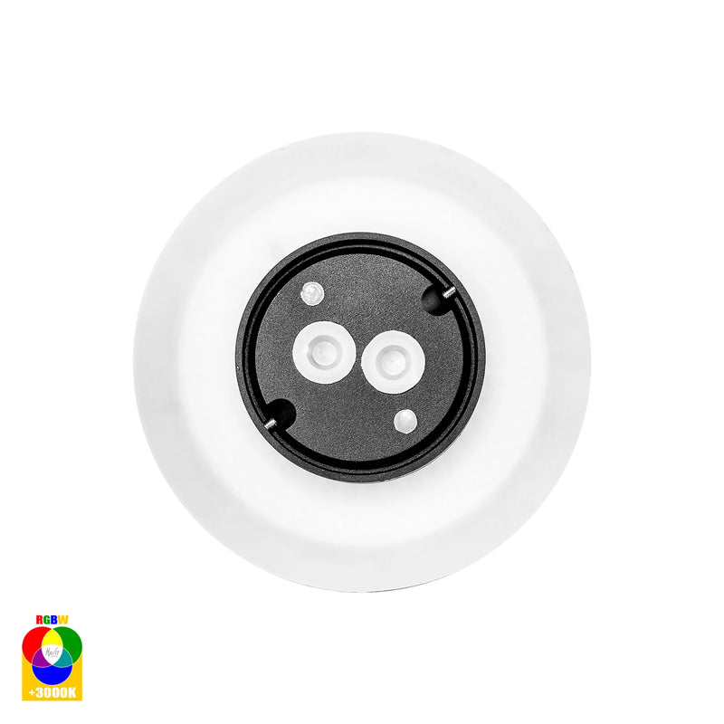 Havit Halo Exterior Wall Lights RGB + 3000K Black 7W 12V IP65 - HV3591RGBW-BLK - Havit Lighting