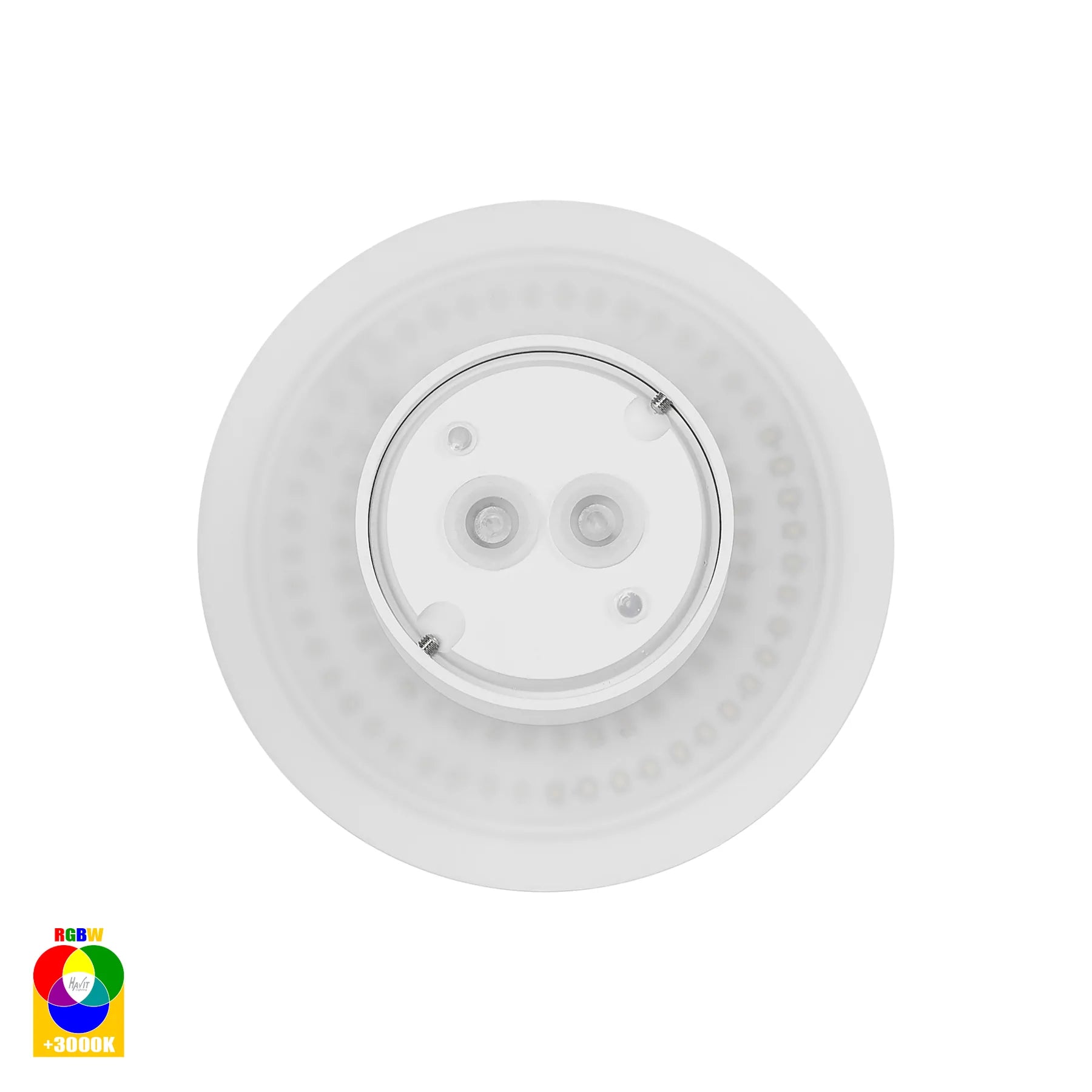 Havit Halo Exterior Wall Lights RGB + 3000K White 7W 240V IP65 - HV3591RGBW-WHT - Havit Lighting