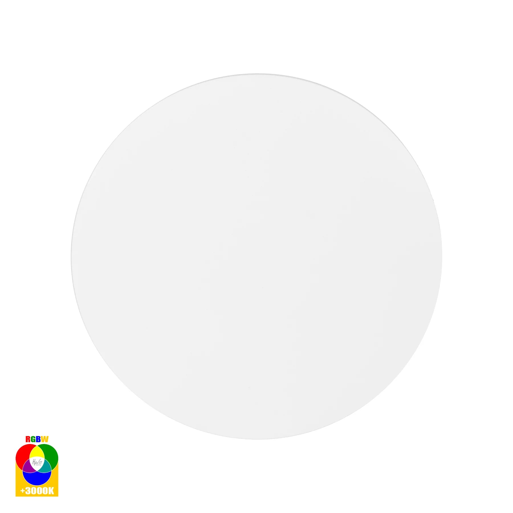 Havit Halo Exterior Wall Lights RGB + 3000K White 12W 12V IP65 - HV3592RGBW-WHT - Havit Lighting