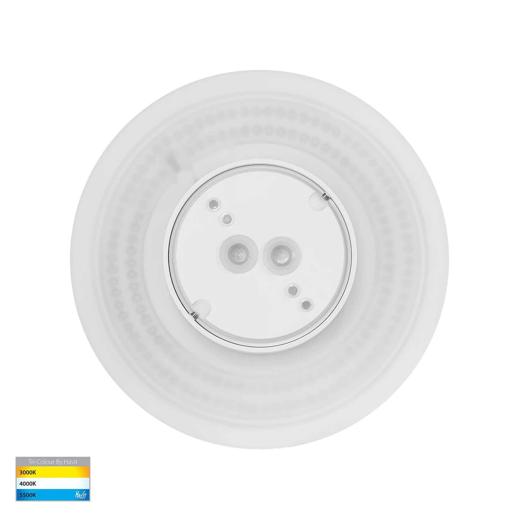 Havit Halo LED Exterior Wall Light Tri - White 12W 12V IP65 - HV3592T-WHT-12V