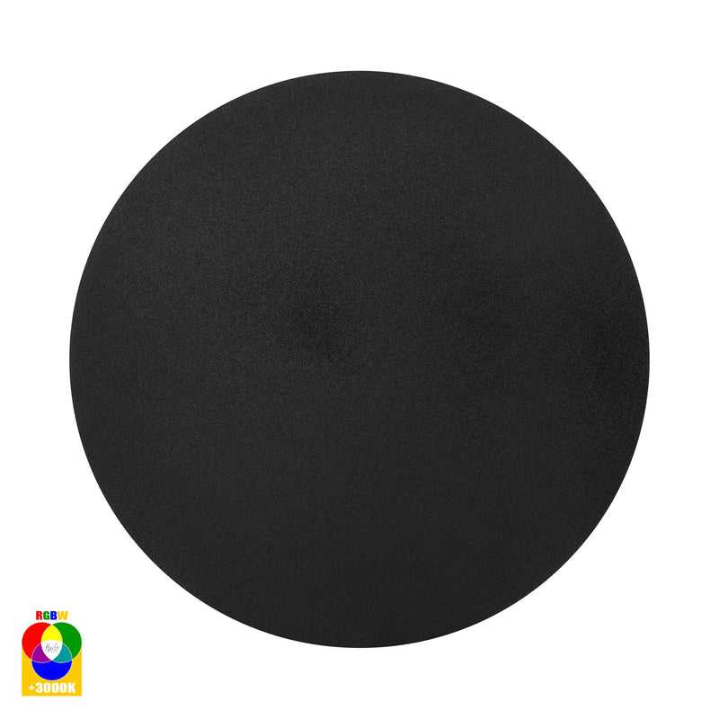 Havit Halo Exterior Wall Lights RGB + 3000K Black 18W 12V IP65 - HV3593RGBW-BLK - Havit Lighting