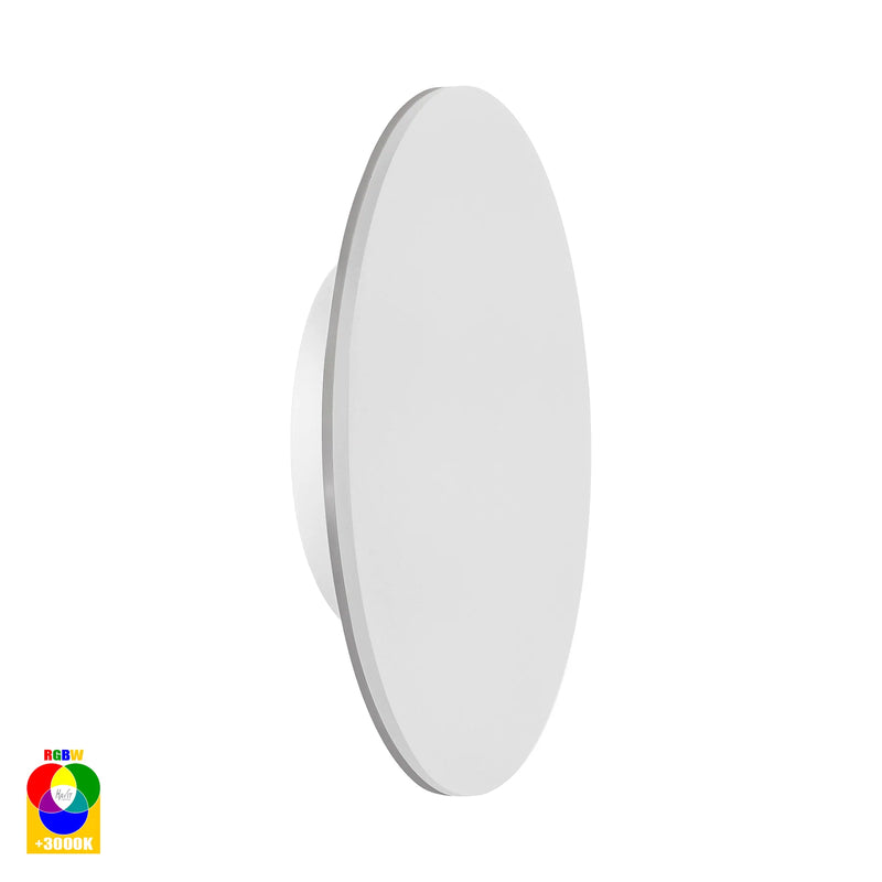 Havit Halo Exterior Wall Lights RGB + 3000K White 18W 12V IP65 - HV3593RGBW-WHT -Havit Lighting