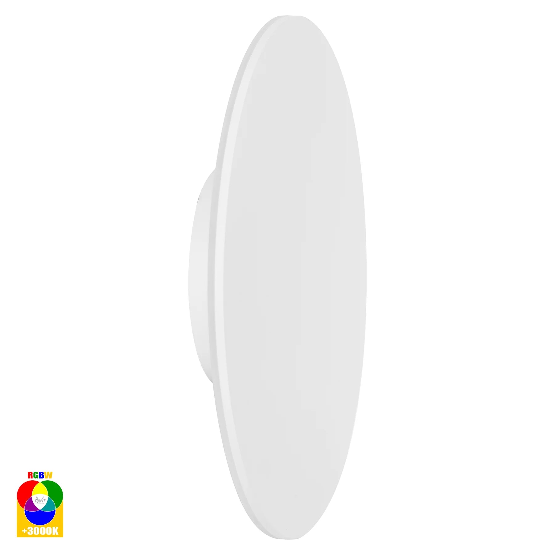 Havit Halo Exterior Wall Lights RGB + 3000K White 24W 12V IP65 - HV3594RGBW-WHT - Havit Lighting