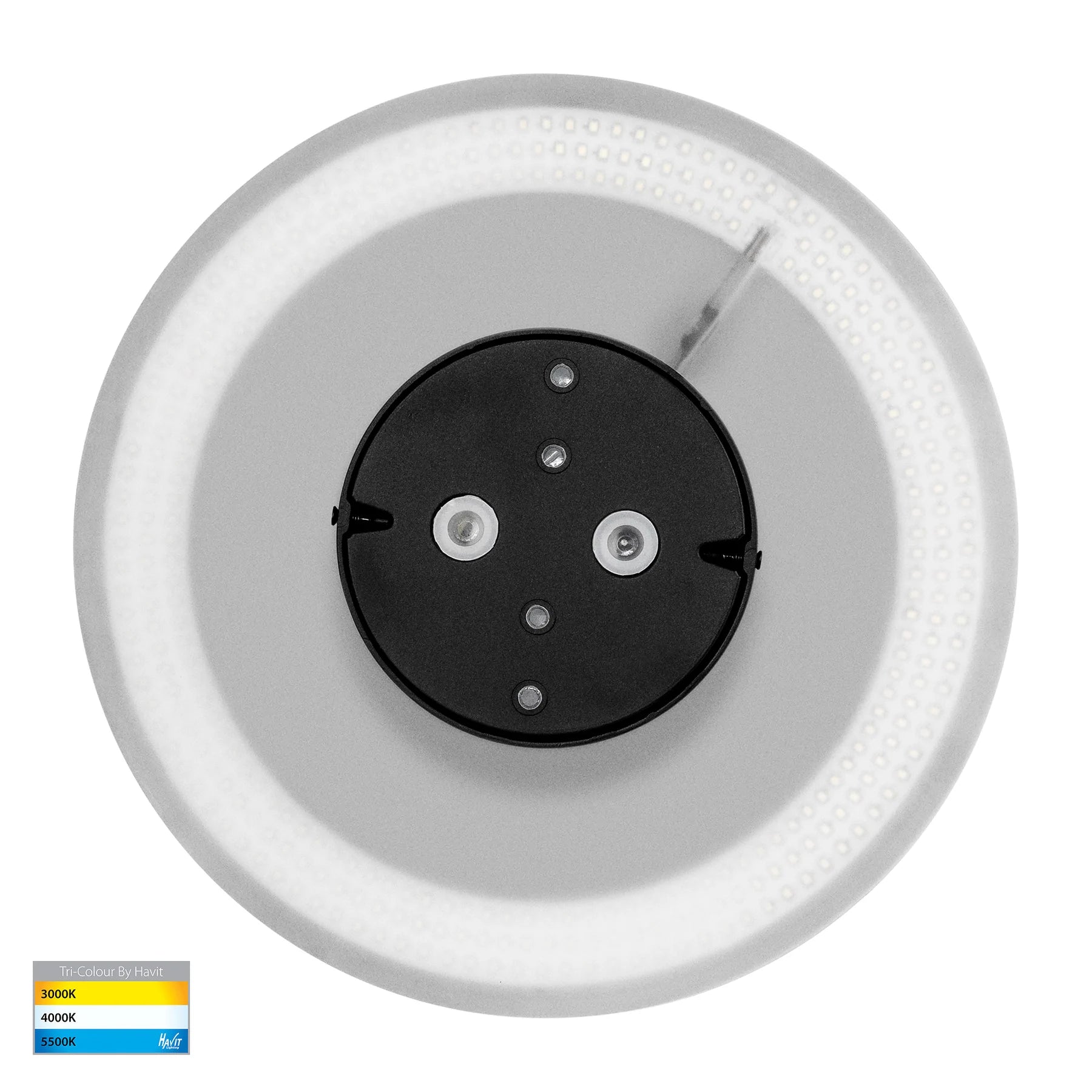 Havit Halo Exterior Wall Lights Tri - Black 24W 12V/240V IP65 - HV3594T-BLK