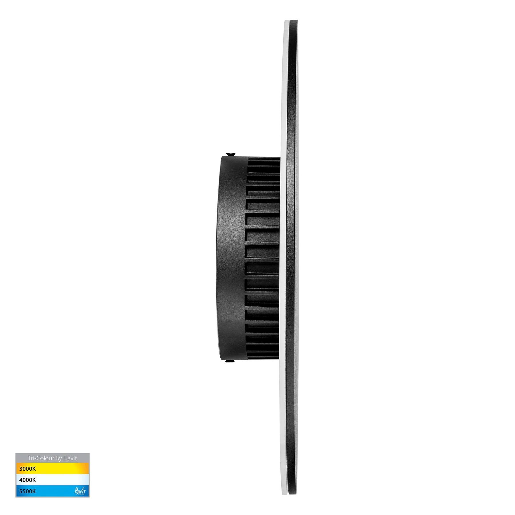 Havit Halo Exterior Wall Lights Tri - Black 24W 12V/240V IP65 - HV3594T-BLK