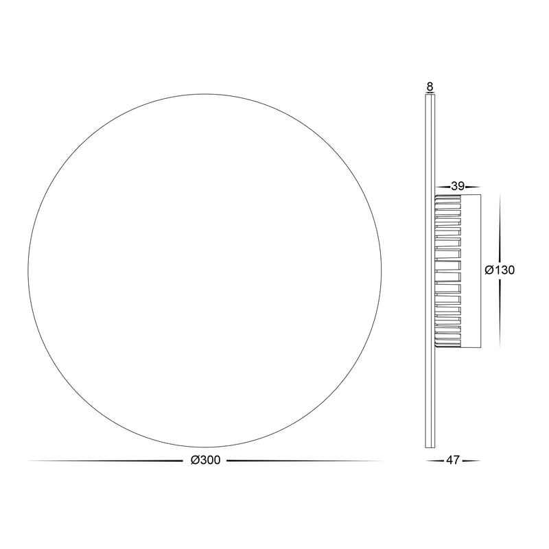 Havit Halo Exterior Wall Lights RGB + 3000K White 24W 12V IP65 - HV3594RGBW-WHT - Havit Lighting