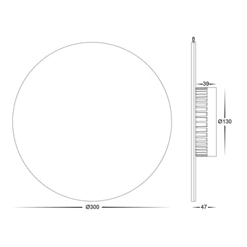 Havit Halo Exterior Wall Lights Tri - White 24W 240V IP65 - HV3594T-WHT - Havit Lighting