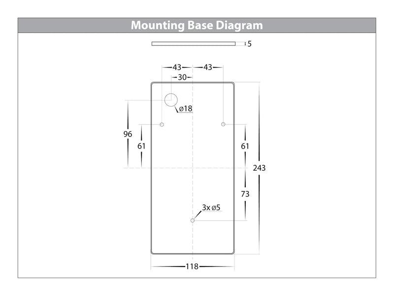 Havit Taper Wedge Exterior Wall Lights Tri - 316 Stainless Steel 9W 240V IP44 - HV3601T-SS316 - Havit Lighting