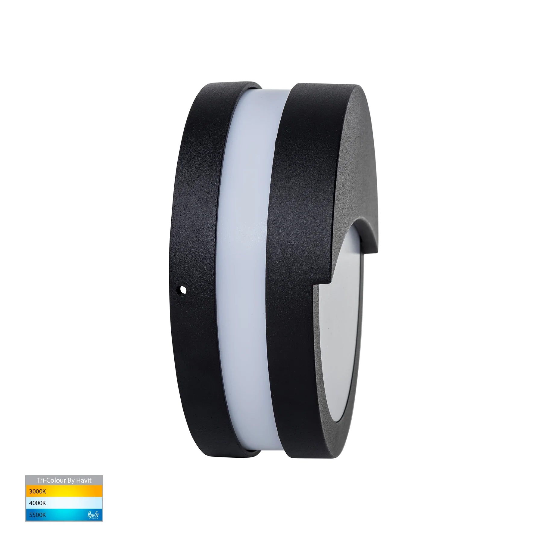 Havit Roto Bunker Light with Eyelid LED Bulkheads Tri - Black 10W 240V IP54 - HV36012T-BLK - Havit Lighting