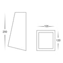 Havit Taper Wedge Exterior Wall Lights Tri - Black 9W 240V IP44 - HV3601T-BLK- Havit Lighting