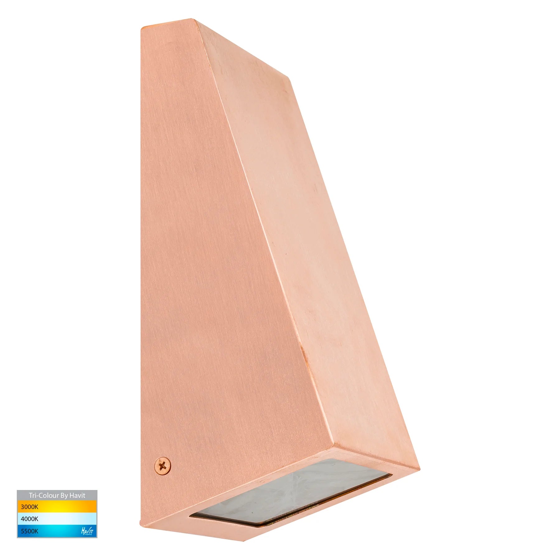 Havit Taper Wedge Exterior Wall Lights Tri - Copper 9W 240V IP44 - HV3601T-CP - Havit Lighting
