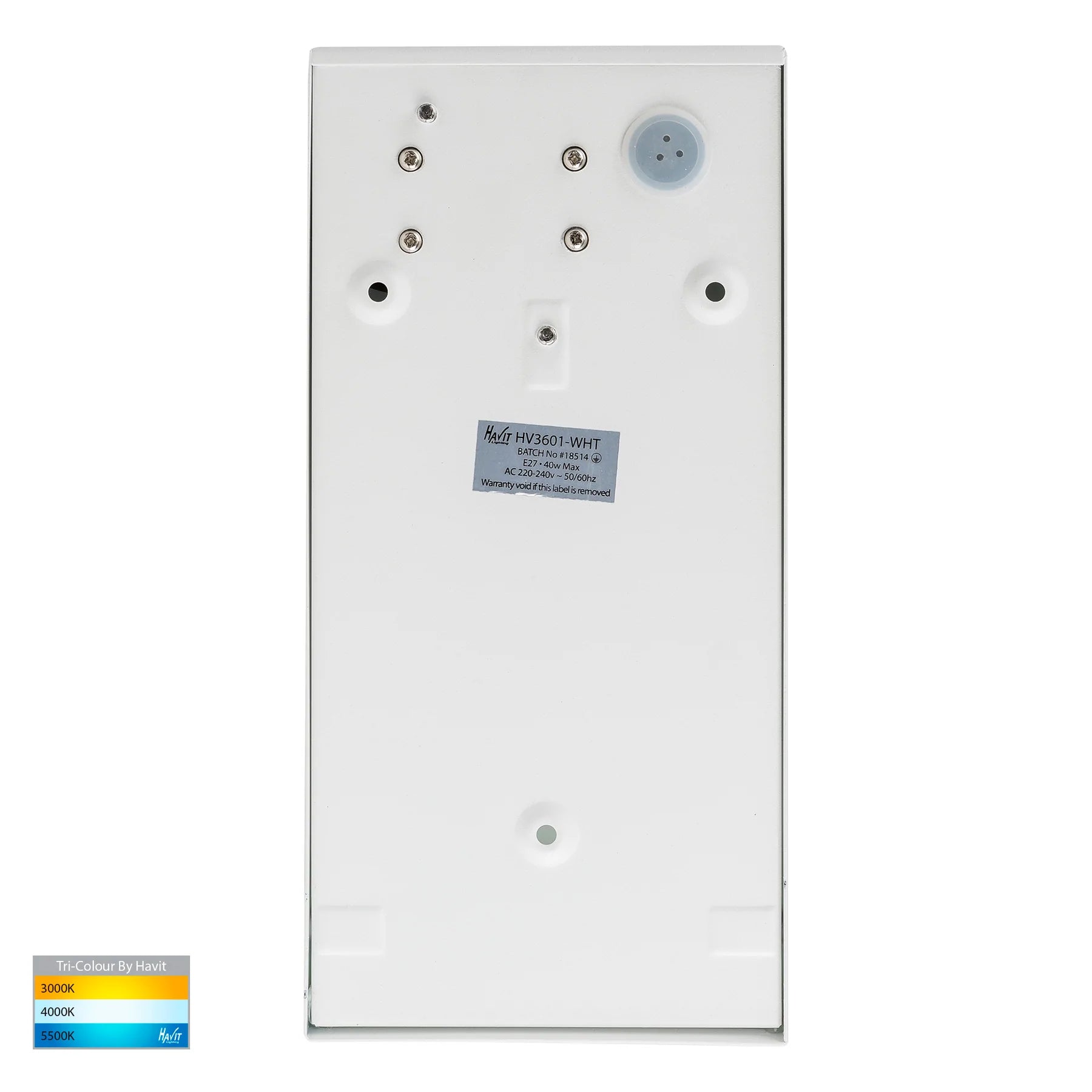 Havit Taper Wedge Exterior Wall Lights Tri - White 9W 240V IP44 - HV3601T-WHT - Havit Lighting