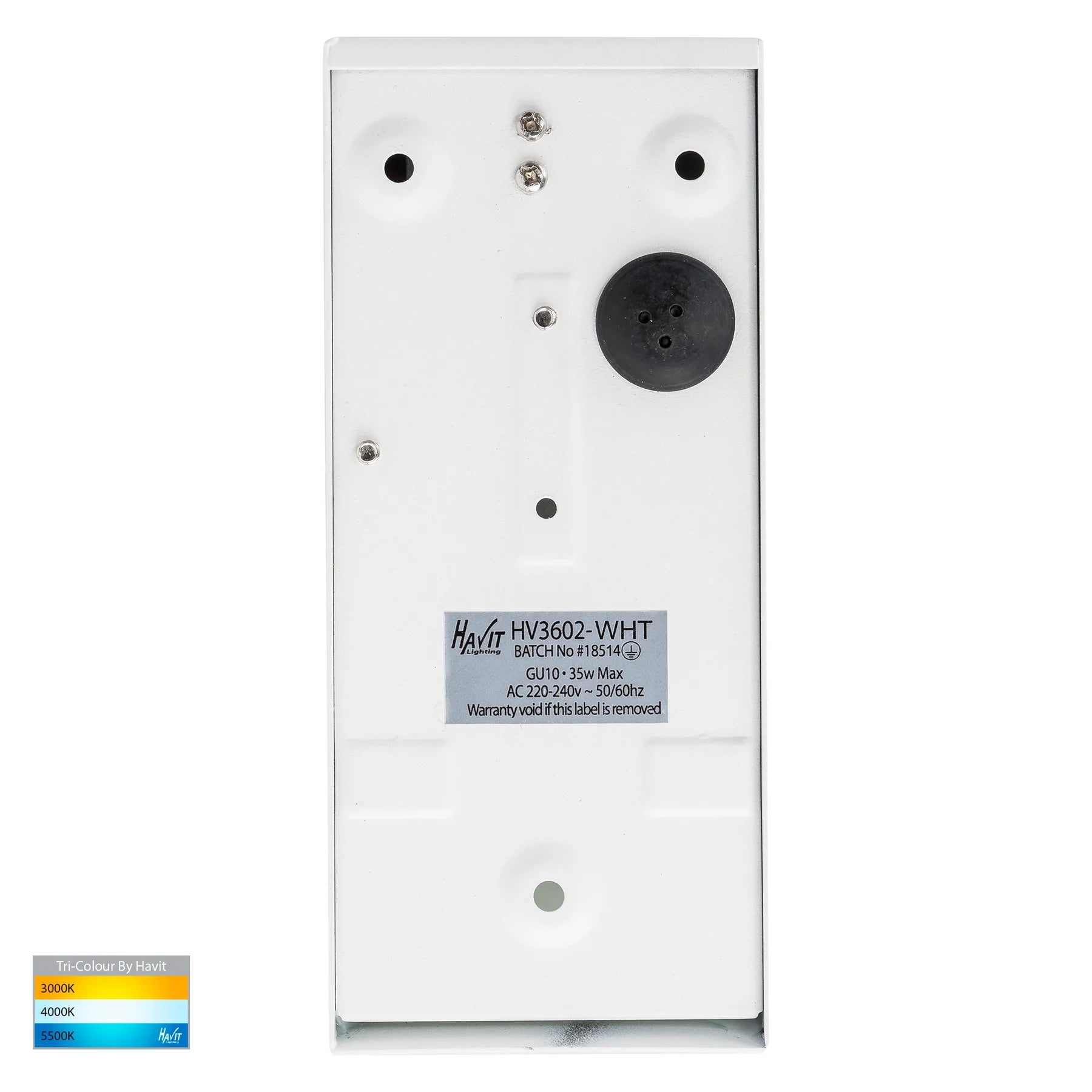 Havit Taper Wedge Exterior Wall Lights Tri - White 5W 12V/240V IP44 - HV3602T-WHT- HV3605T-WHT- Havit Lighting