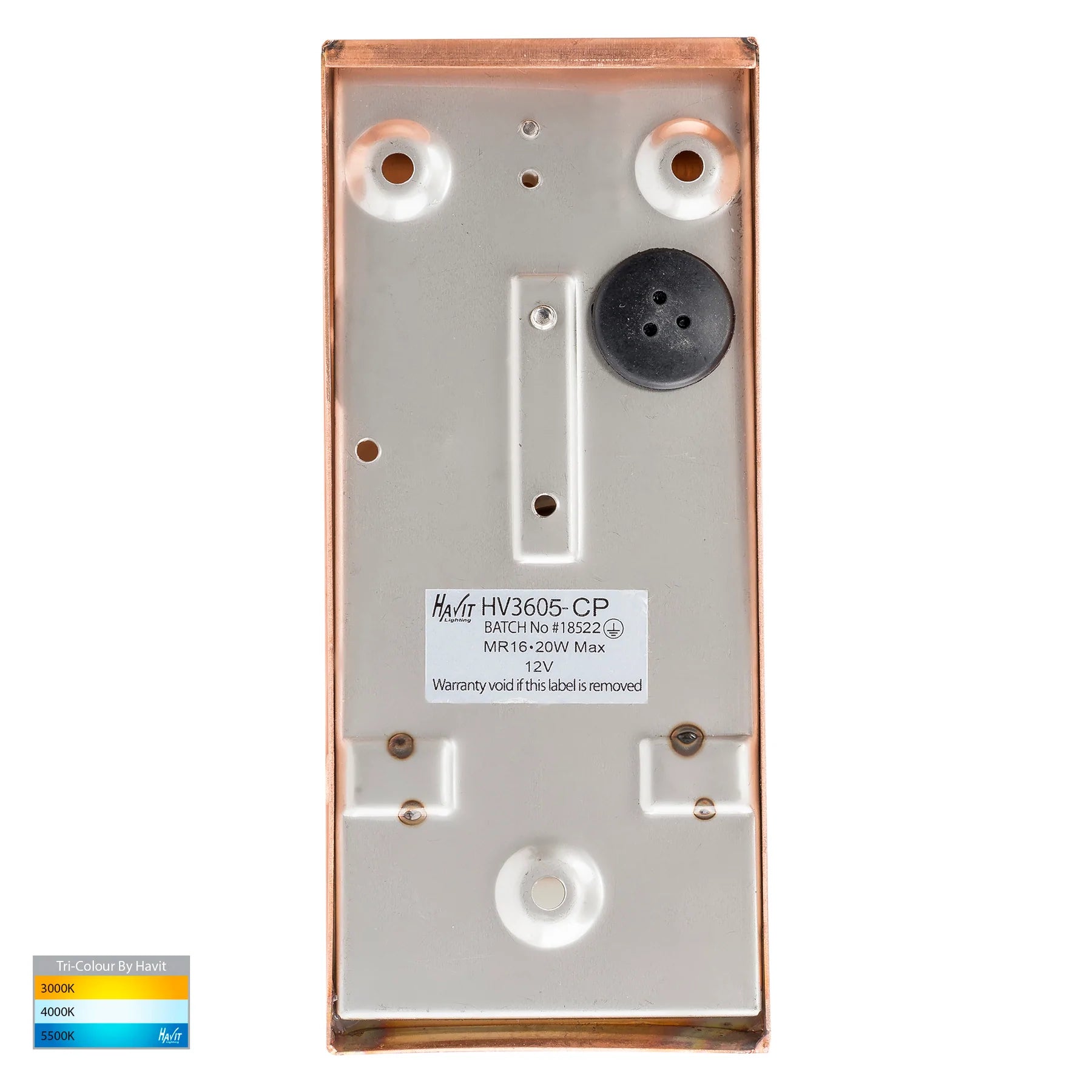 Havit Taper Wedge Exterior Wall Lights Tri - Copper 5W 12V/240V IP44 - HV3602T-CP - HV3605T-CP -Havit Lighting