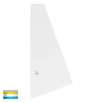 Havit Taper Wedge Exterior Wall Lights Tri - White 5W 12V/240V IP44 - HV3602T-WHT- HV3605T-WHT- Havit Lighting
