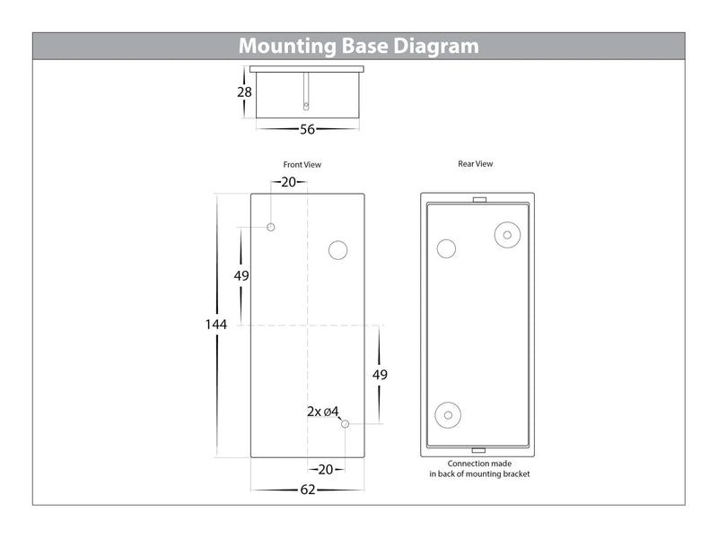 Havit Accord Up & Down Exterior Wall Lights Tri - White 240V IP54 - HV3632T-WHT -Havit Lighting