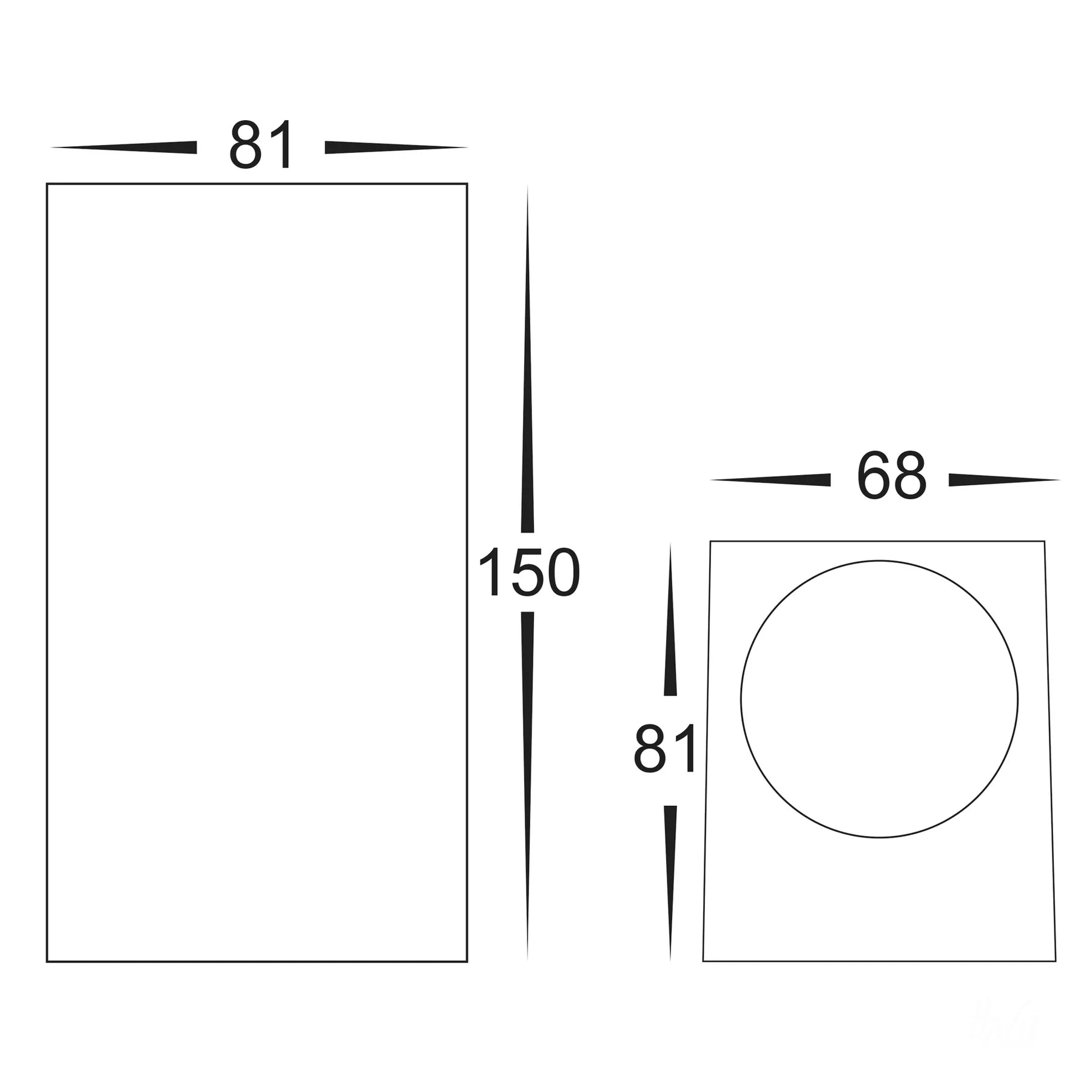 Havit Accord Up & Down Exterior Wall Lights Tri - White 240V IP54 - HV3632T-WHT -Havit Lighting