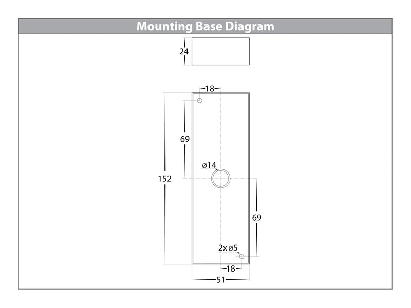 Havit Veldi Square Up & Down Exterior Wall Lights Tri - Black 240V IP54 - HV3633T-BLK - Havit Lighting