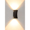 Havit Savannah Up & Down Exterior Wall Lights Tri - Black 2x4.5W 240V IP54 - HV3635T-BLK -Havit Lighting