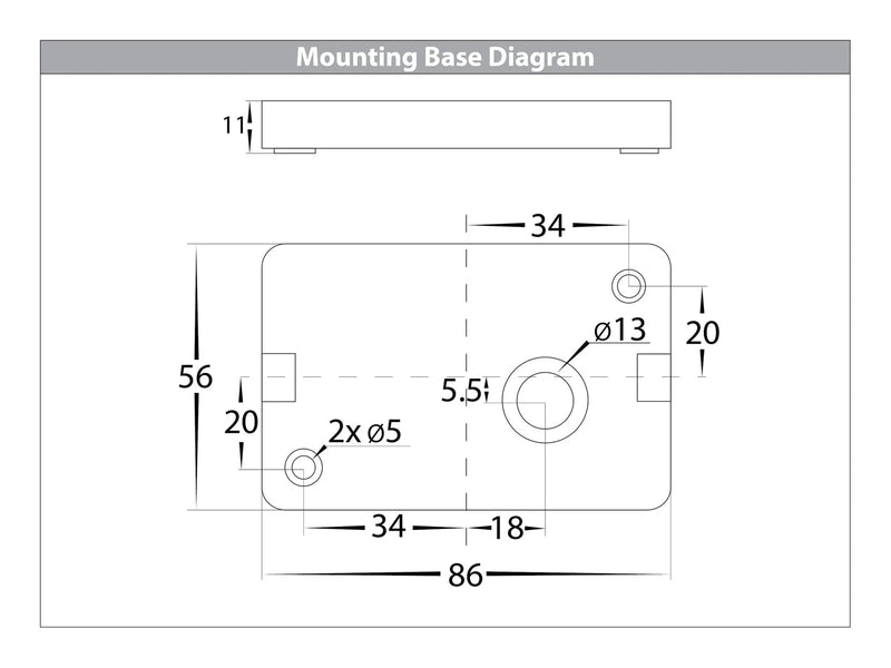 Havit Lisse Fixed Down Exterior Wall Lights Tri - White 4W 12V/240V IP54 - HV3641T-WHT-12V, HV3641T-WHT-240V - Havit Lighting