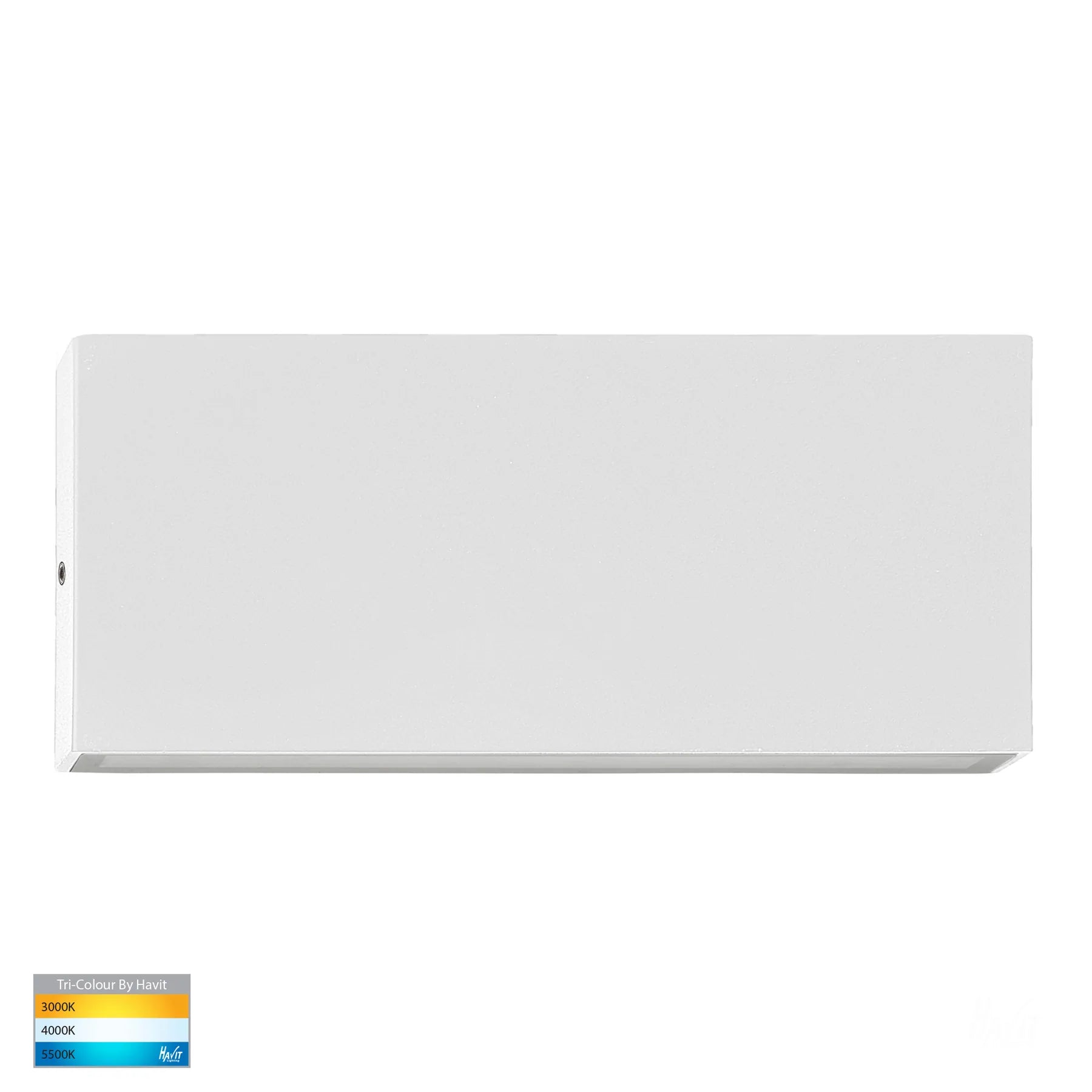Havit Essil Fixed Down Exterior Wall Lights Tri - White 6W 12V/240V IP54 - HV3647T-WHT-12V, HV3647T-WHT-240V - Havit Lighting