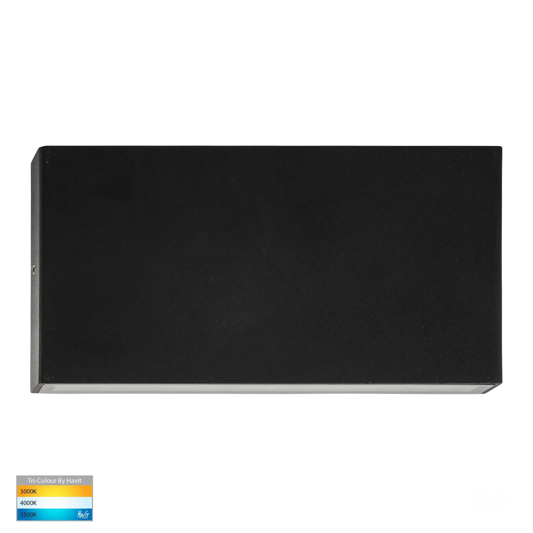 Havit Essil Up & Down Exterior Wall Lights Tri - Black 2x5W 12V/240V IP54 - HV3648T-BLK-12V, HV3648T-BLK-240V - Havit Lighting