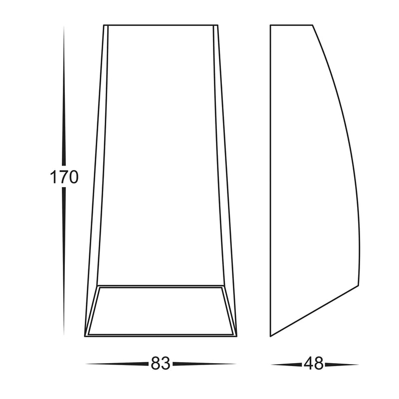 Havit Cono Up & Down Exterior Wall Lights Tri - White 2x3W 240V IP54 - HV3651T-WHT - Havit Lighting