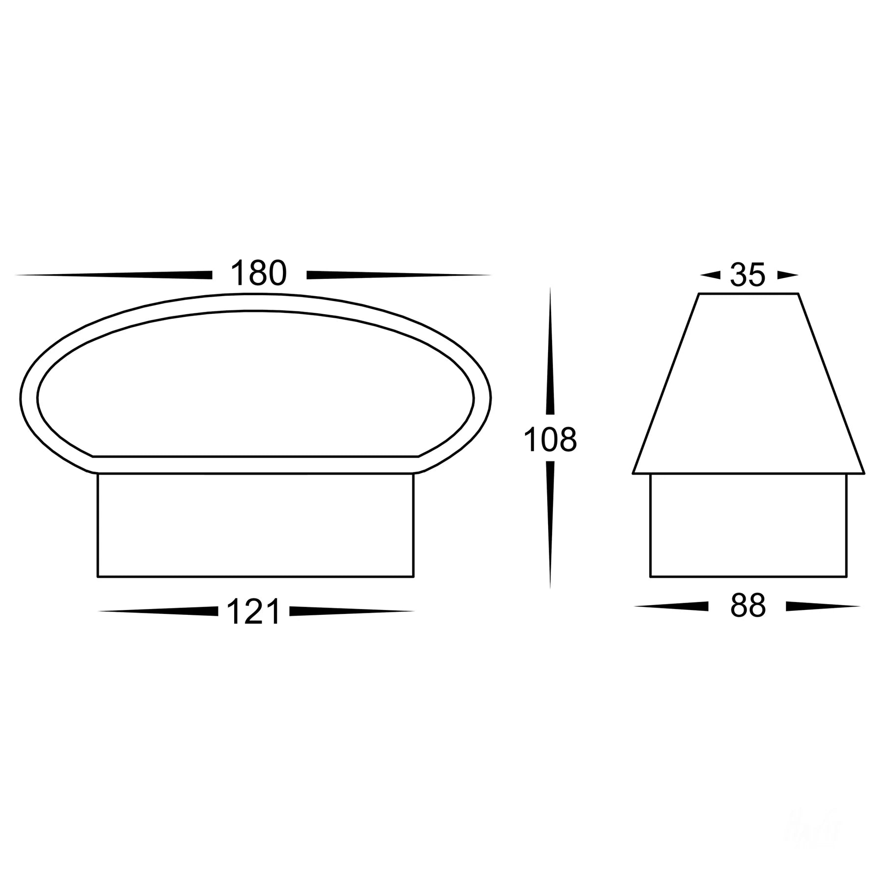 Havit Luxe Up & Down Exterior Wall Lights Tri - Black 9W 240V IP54 - HV3661T-BLK -Havit Lighting
