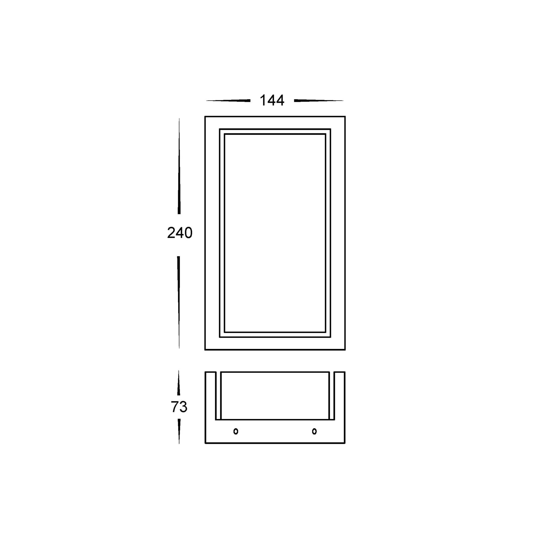 Havit Nepean Exterior Wall Lights Tri - White 12W 240V IP54 - HV3668T-WHT - Havit Lighting