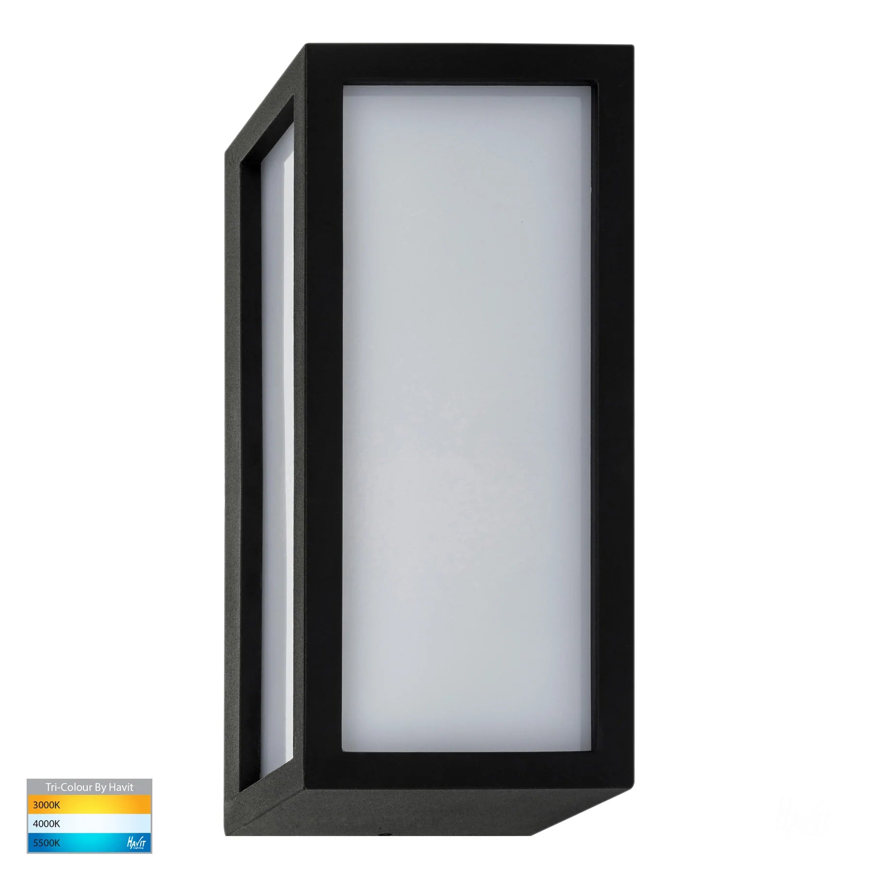 Havit Jasper Exterior Wall Lights Tri - Black 12W 240V IP54 - HV3669T-BLK - Havit Lighting