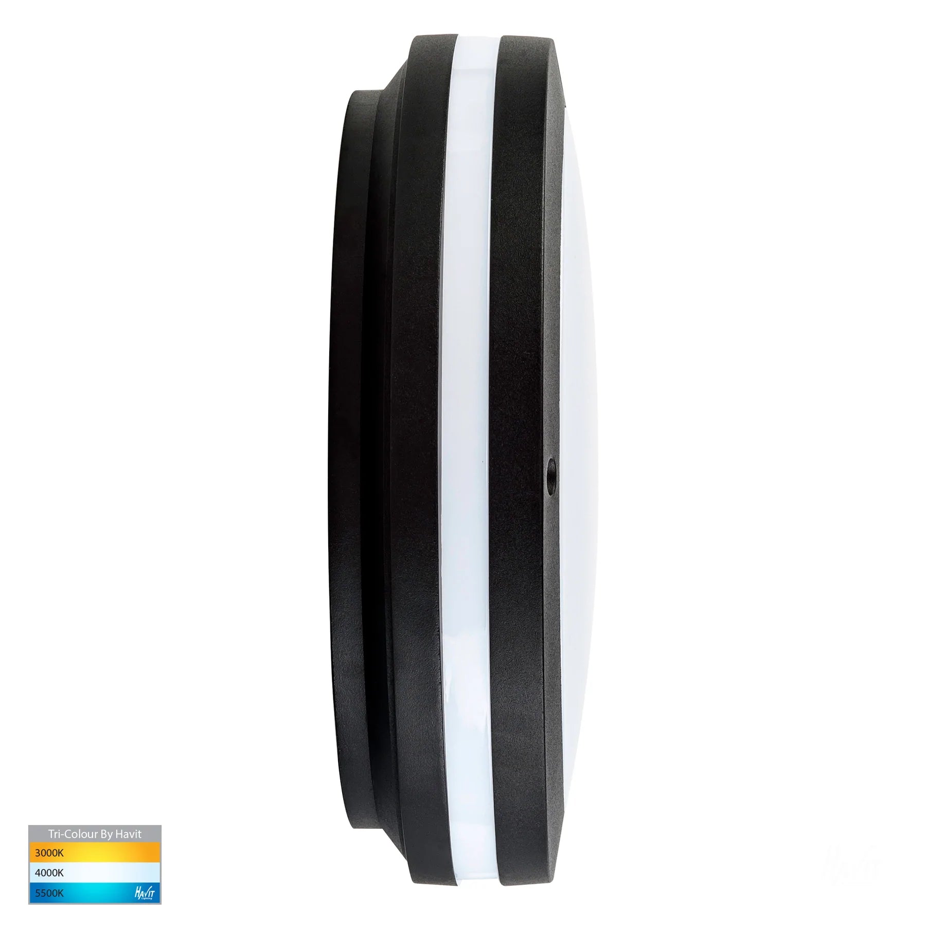 Havit Stor Bunker Lights LED Bulkheads Tri- Black 30W 240V IP54 - HV3670T-BLK