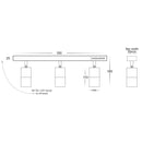 Havit Tivah LED Bar Lights Tri - White 3x5W 240V IP54 - HV4001T-3-WHT