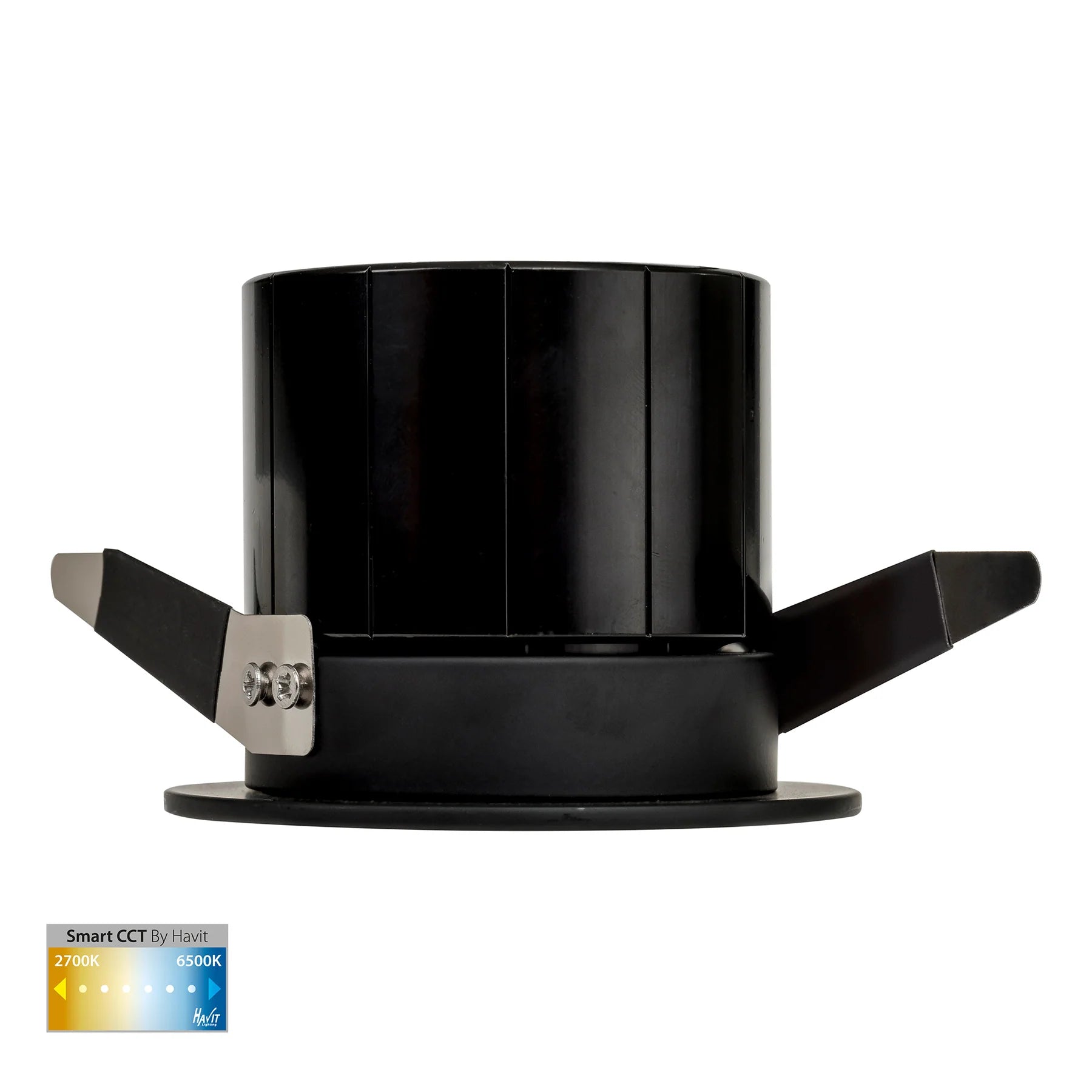 Havit Prime Fixed CCT WIFI LED Downlight 2700K 6500K Black 12W 240V IP54 - HV5511CCT-BLK - Havit Lighting