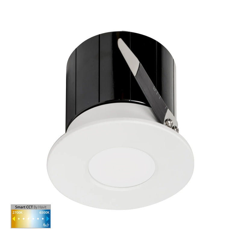 Havit Prime Fixed CCT WIFI LED Downlight 2700K 6500K White 12W 240V IP54 - HV5511CCT-WHT -Havit Lighting